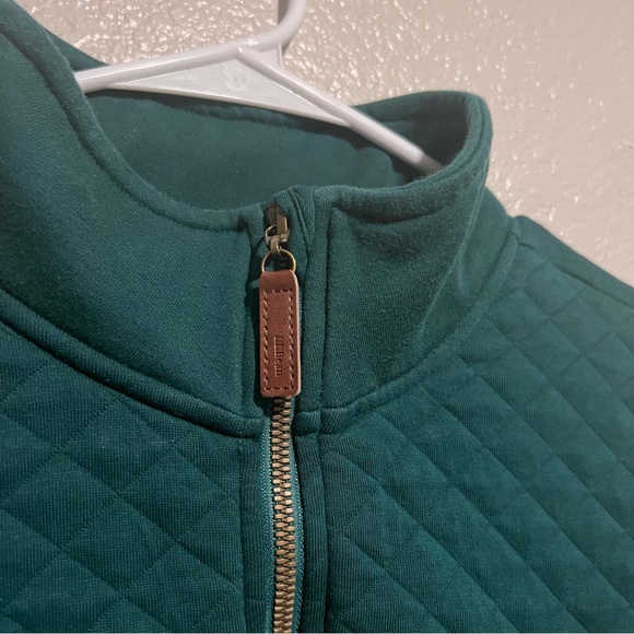LLBean Quilted Sweatshirt 1/4 Zip Pullover Women's - Picture 4 of 7